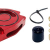 Torque Solution Blow Off BOV Sound Plate (Red) 14+ Kia Forte Koup Turbo