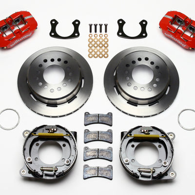 Wilwood Dynapro Low-Profile 11.00in P-Brake Kit - Red Small Ford 2.66in Offset