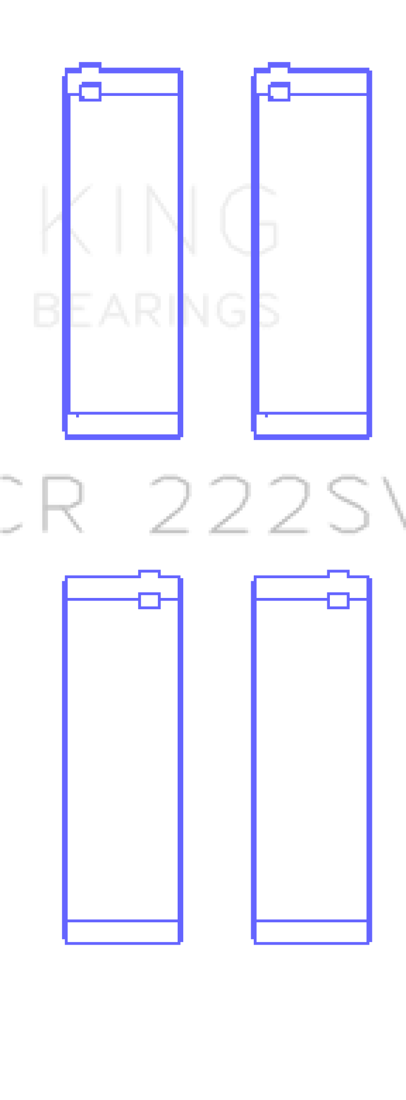 King Engine Bearings BMW N55B30A Rod Bearing Set - Size +0.75mm