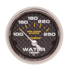 Autometer Marine Carbon Fiber Ultra-Lite 2-1/16in 100-250 Degrees Electric Water Temperature Gauge