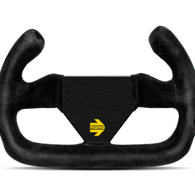 Momo MOD12/C Steering Wheel 250 mm -  Black Suede/Black Spokes