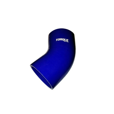 Torque Solution 45 Degree Silicone Elbow: 2.75 inch Blue Universal