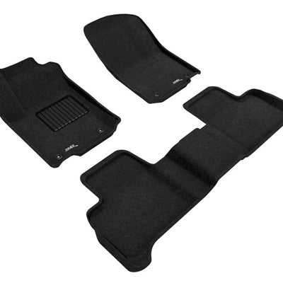 3D MAXpider 16-19 Mercedes GLE-Class SUV/Coupe Amg GLE63 SUV Elegant 1st 2nd Row - Set (Black)