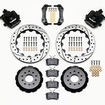 Wilwood Combination Parking Brake Rear Kit 12.88in Drilled Mustang 94-04
