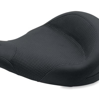 Mustang 83-21 Harley Electra Glide,Rd King Police Std Touring Solo Seat Textured - Black