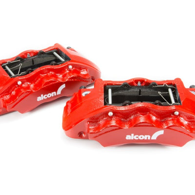 Alcon 2016+ Toyota Tacoma w/ 17in+ Wheels 352x30mm Rotors 6-Piston Red Calipers Front Brake Kit