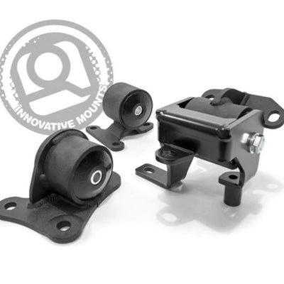 Innovative 97-01 Honda Prelude H/F Series Black Replacement Steel Mounts 95A Bushings