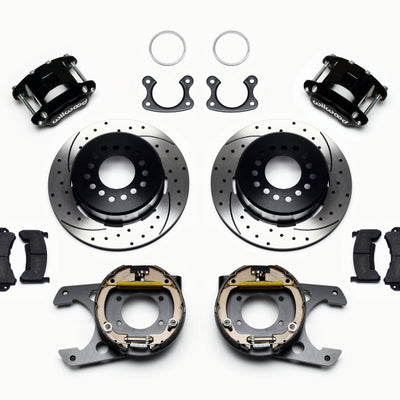 Wilwood D154 P/S Park Brake Kit Drilled Small Ford 2.50in Offset