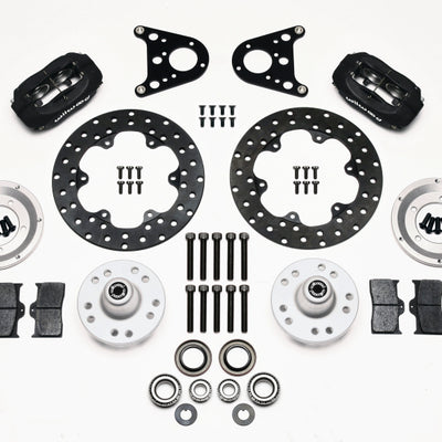 Wilwood Forged Dynalite Front Drag Kit Drilled Rotor Art Morrison Strut