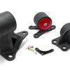 Innovative 92-95 Civic B/D Series Black Steel Mounts 75A Bushings (Auto to Manual Cable 2 Bolt)