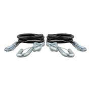 RockJock Curt Towing Safety Cable Kit 44 1/2in Long w/ 2 Snap Hooks 5000lbs 2-Pack