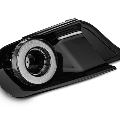 Raxiom 15-22 Ford Mustang Halo LED Tail Lights - Gloss Black Housing (Smoked Lens)