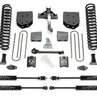 Fabtech 05-07 Ford F250 4WD w/Factory Overload 6in Basic Sys w/Stealth