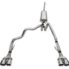 Corsa 2022-2024 Chevrolet Silverado 1500 Cat-Back Dual Rear Exit with Twin 4in Polished Tips