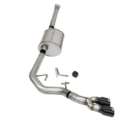 Corsa 2021-2025 Ford F-150 SuperCrew/6.5in Bed 3.5L V6 Sport Cat-Back Front of Tire Exit-Black PVD