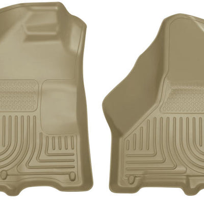 Husky Liners 09-10 Dodge Ram 1500/2500/3500 WeatherBeater Front Row Tan Floor Liners
