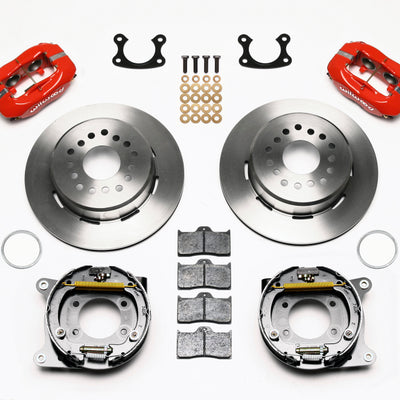 Wilwood Forged Dynalite P/S Park Brake Kit Red Small Ford 2.66in Offset