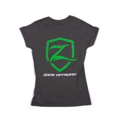 Zone Offroad Charcoal Gray Premium Cotton T-Shirt w/ Zone Offroad Logo - Womens - Medium