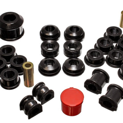 Energy Suspension 02-04 Acura RSX (includes Type S) Black Hyper-Flex Master Bushing Set