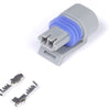 Haltech Delphi 2 Pin GM Style Air Temp Connector Grey Plug & Pins