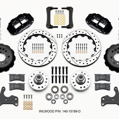 Wilwood Narrow Superlite 6R Front Hub Kit 12.88in Drilled 65-72 CDP C Body -Drum