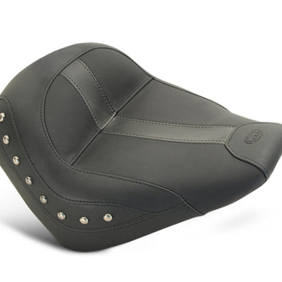 Mustang 15-21 Indian Scout Standard Touring Solo Seat w/Studs - Black