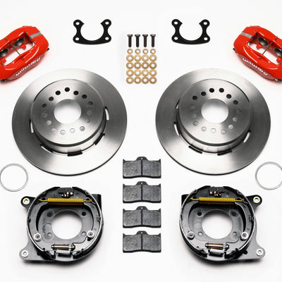 Wilwood Forged Dynalite P/S Park Brake Kit Red Small Ford 2.50in Offset