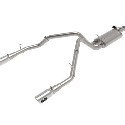 aFe Gemini XV 3in 304 SS Cat-Back Exhaust 19-21 Ram 1500 V8 5.7L Hemi w/ Polish Tips