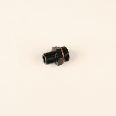 Fragola -10AN O-Ring x 3/8 NPT Adapter - Black