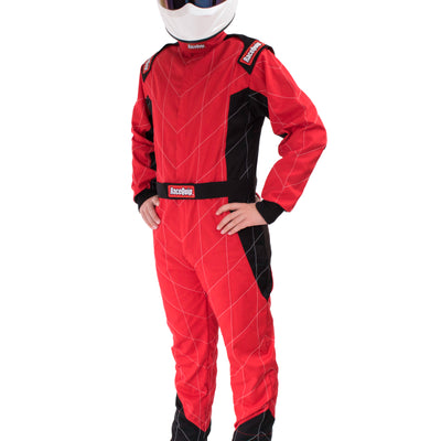 RaceQuip Red Chevron-1 Suit - SFI-1 2XL