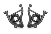 BMR 82-92 F-Body A-arms Lower DOM, Non-adj Delrin Bushings Spring Pocket - Black Hammertone
