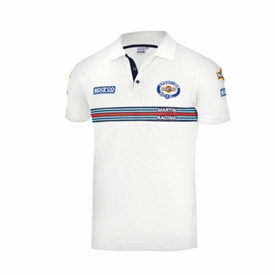 Sparco Polo Replica Martini-Racing Medium White