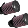 K&N 2014-2015 Audi R8 V10-5.2L F/I Drop In Air Filter (2 Per Box)