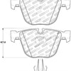 StopTech Street Touring 06-09 BMW M5 E60 / 07-09 M6 E63/E63 Rear Brake Pads