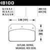 Hawk DTC-80 Wilwood DL/Outlaw/Sierra 12mm Race Brake Pads