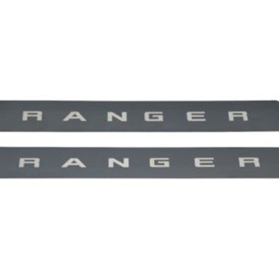 Putco 19-20 Ford Ranger SuperCab - w/ RANGER Etching (2pcs) Black Platinum Door Sills