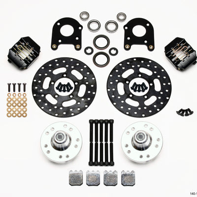 Wilwood Dynalite Single Front Drag Kit Drilled Rotor 71-80 Pinto/Mustang II Disc & Drum