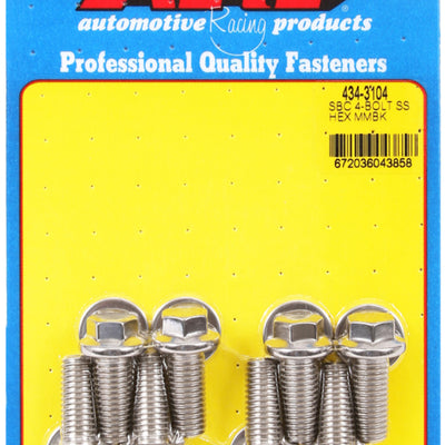 ARP SB Chevy 4-Bolt SS Hex Motor Mount Bolt Kit