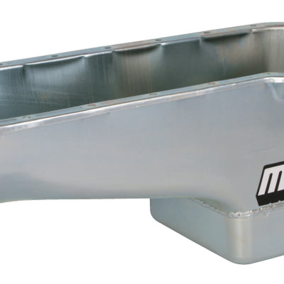 Moroso Pre-80 Chevrolet Small Block (w/Driver Side Dipstick) Wet Sump 6qt 8.25in Steel Oil Pan - Blk