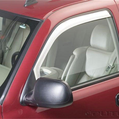 Putco 02-06 GMC Sierra EXT cab/Crew Cab (Front Only) - Excl Reg Cab Element Chrome Window Visors