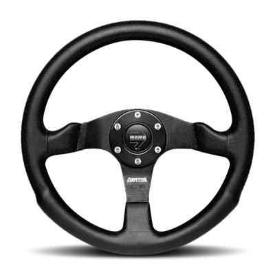 Momo Competition Steering Wheel 350 mm - Black AirLeather/Black Spokes