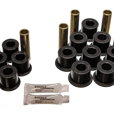 Energy Suspension 97-04 Dodge Dakota 2WD / 87-04 4WD Black Rear Leaf Spring Bushing Set