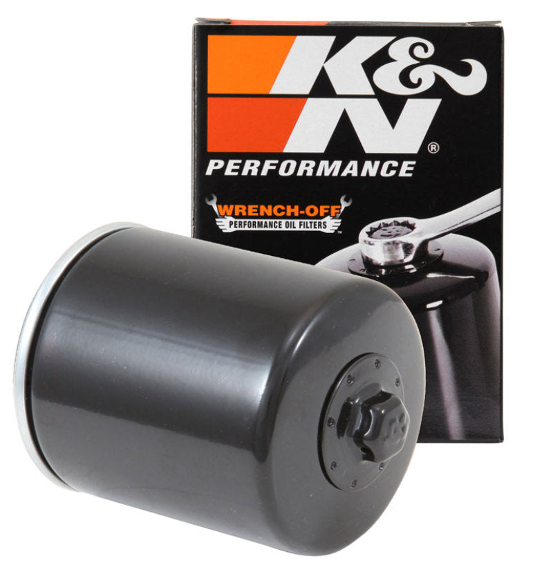 K&N Harley-Davidson / Buell 3in OD x 4.063in H Black Oil Filter