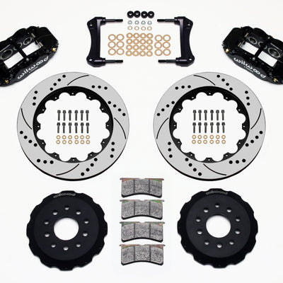 Wilwood Narrow Superlite 6R Front Hat Kit 14.00in Drilled 88-93 Corvette C4