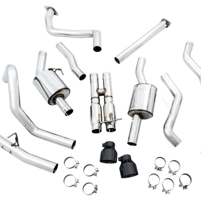 AWE Tuning 2021 RAM 1500 TRX 0FG Cat-Back Exhaust - Diamond Black Tips