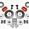 Wilwood Forged Dynalite Front Kit 11.00in Drill-Red 74-80 Pinto/Mustang II Disc Spindle only