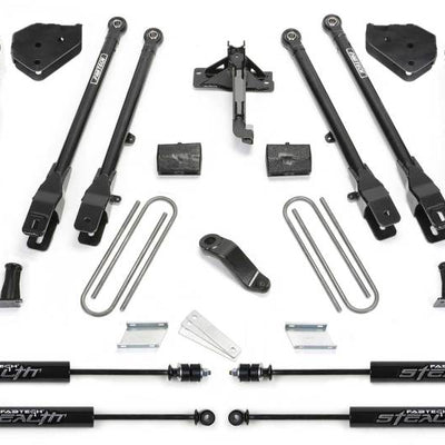 Fabtech 17-21 Ford F250/F350 4WD Diesel 4in 4Link Sys w/Coils & Stealth