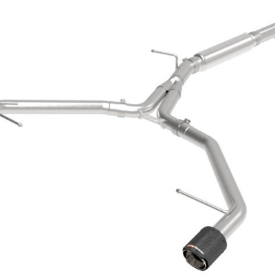 aFe 17-19 Audi A4 (L4-2.0L) MACH Force-Xp  Stainless Steel Axle-Back Exhaust System - Carbon Tip