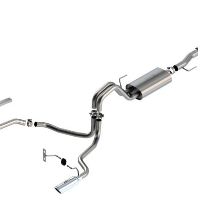 Borla F-150 2021 3.3L CC SB EC STB XL/XLT/Lariat/KR/Plnm/LTD 3/2.25 SRE Cat-Back S-Type Chrome Tips