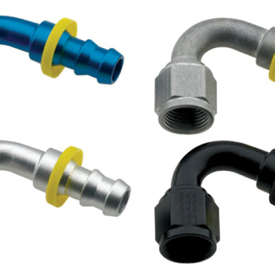 Fragola -10AN Push-Lite End 120 Degree - Blue
